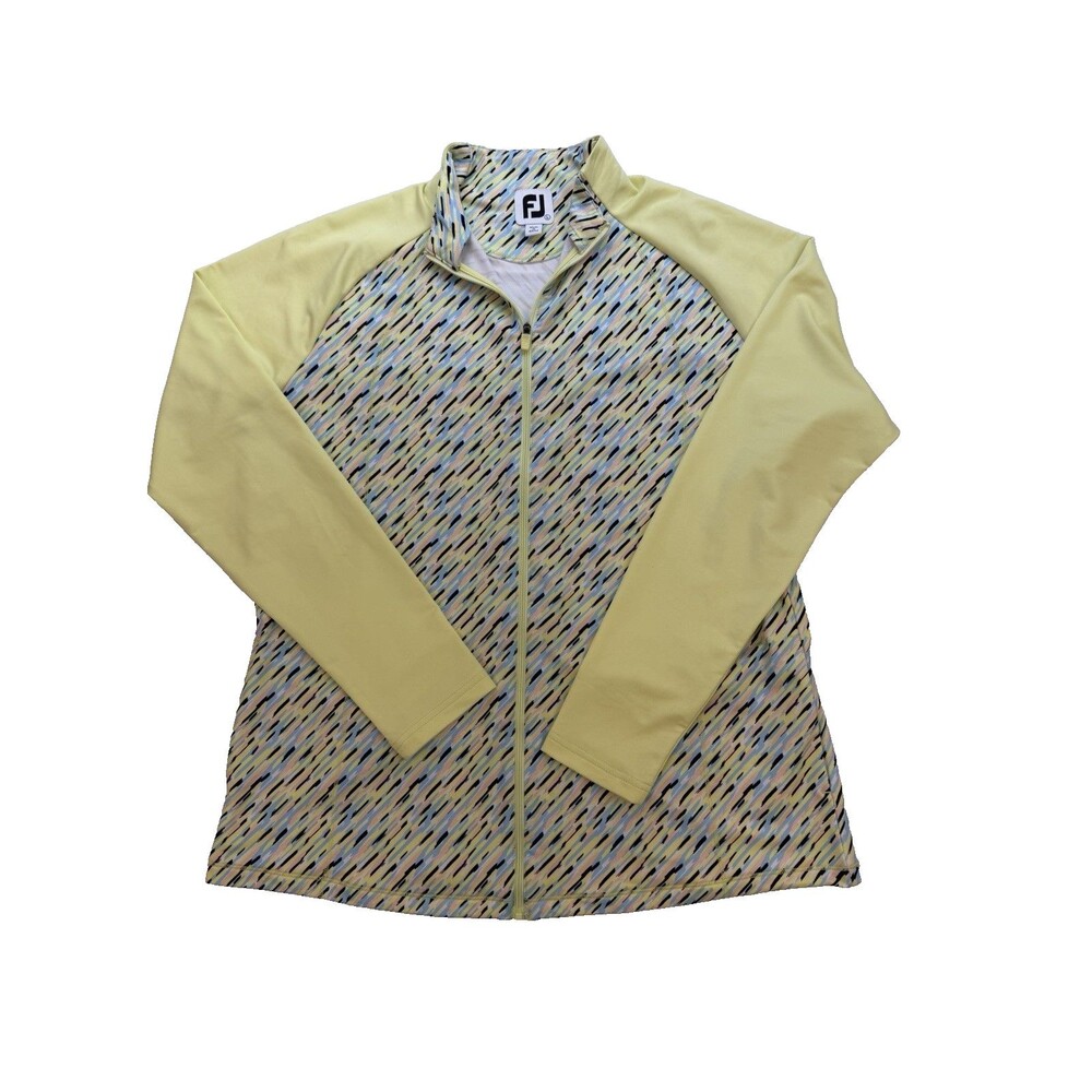 FootJoy Womens Large Golf Polo Shirt Performance Stretch Lightweight Athletic